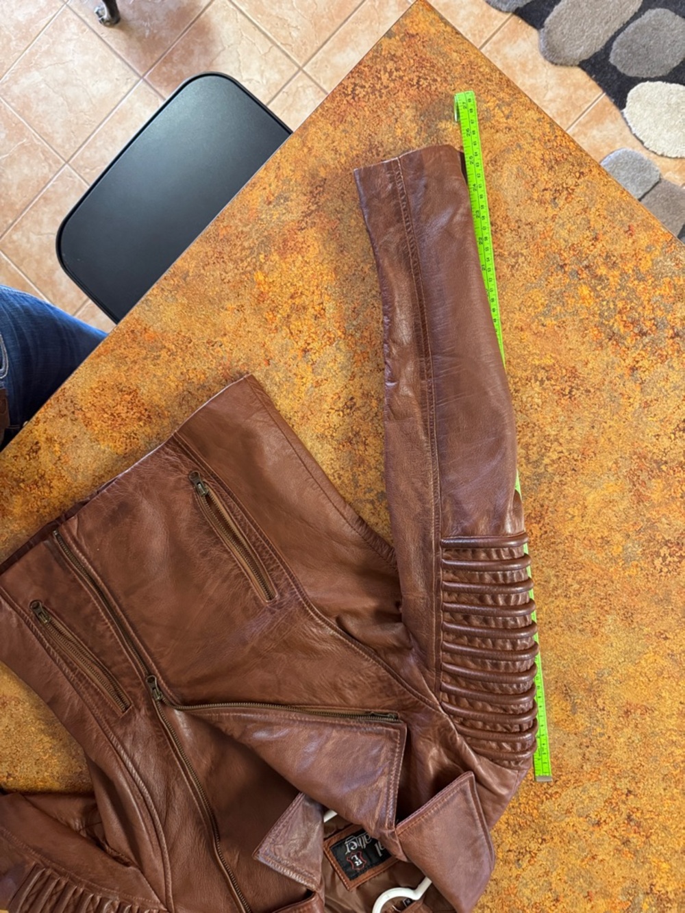 Moto Real Leather Jacket - Picture 4 of 5